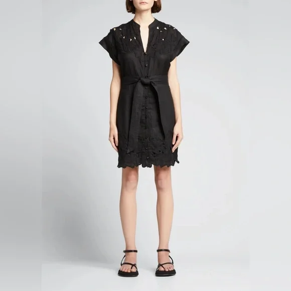 Veronica Beard Archie embroidered floral dress size 8 - Picture 4 of 14